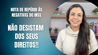 Nota de Repúdio às negativas do INSS