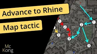 MAP TACTICS in War Thunder - Advance to rhine KEY POSITIONS for realistic tank battles