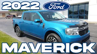 REVIEW: 2022 Ford Maverick LARIAT Hybrid Review and Walk Around - Best Compact Pickup for 2022