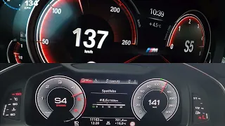 Bmw 540XD 320hp vs Audi A6/S6 3.0 TDI 349hp acceleration