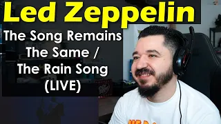 LED ZEPPELIN - The Song Remains the Same / The Rain Song (LIVE at MSG 1973) | FIRST TIME REACTION