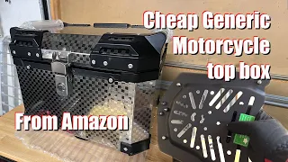 Amazon Motorcycle Generic Aluminum top box overview