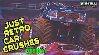 Just Retro Car Crushes! - BIGFOOT Monster Truck #monstertruck #bigfoot4x4 #bigfootmonstertruck