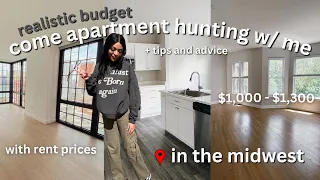 APARTMENT HUNTING in my early 20s | touring 6 apartments with prices + tips ($1,000 - $1,300)