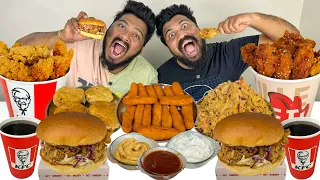 KFC CRISPY FRIED CHICKEN,CHEESE BURGER,CHEESE STICK,KOREAN WINGS,PERI PERI FRIED CHICKEN MUKBANG🔥