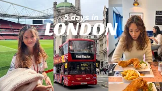 London Vlog | food spots, thrifting, flea markets, my first Arsenal game