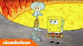 SpongeBob Schwammkopf | Der Vulkanausbruch gegen Thaddäus | Nickelodeon Deutschland