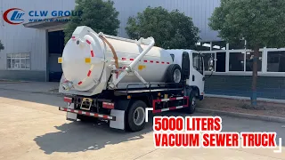 Explore 5000 Liters Vacuum Sewage Truck FAW Tiger VH