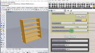 01 R6  Bookshelf, all these small and simple definitions come with Savanna3D for Rhino 6