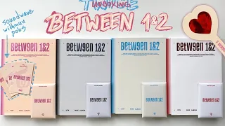 ✿ распаковка TWICE 'between 1&2' ✿ all 4 versions + pobs