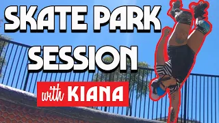 Roller Skating Skate Park Session with Kiana