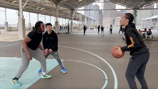 Streetball Comedy at Brooklyn Bridge park Part 2