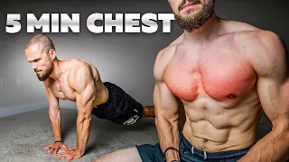 5 Min CHEST WORKOUT AT HOME (Best Exercises Only)