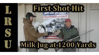 1 Shot 1 Kill at 1200 Yards - Long Range Shooting Milk Jugs - Jim Mehl