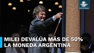 Milei devalúa moneda argentina a 800 pesos por dólar