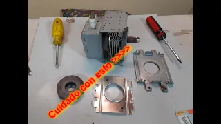 Recuperar Imanes de Microondas en Forma Segura / Recover Microwave Magnets Safely