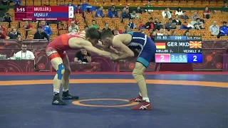 1/4 FS - 65 kg: J. MUELLER (GER) v. F. VEJSELI (MKD)