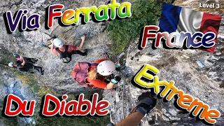 Via Ferrata Du Diable | Level 3 | EXTREME | France | 🇫🇷