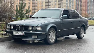 BMW 7 e32 1989г / 10 лет стояла в гараже (4k)