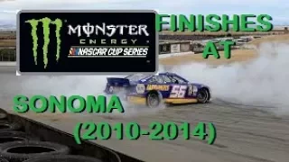 NASCAR Cup Series Finishes at Sonoma (2010-2014)