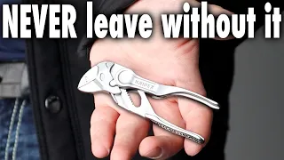 Better than a wrench, EDC Knipex pliers wrench XS Review and test