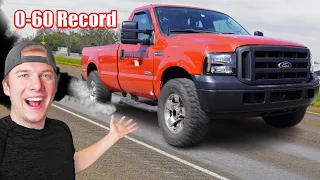 I Set A NEW 0-60 Record In My 6.0L Powerstroke