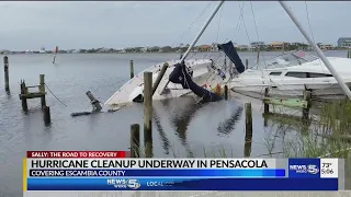 VIDEO: Pensacola Beach cleanup continues a week after Hurricane Sally