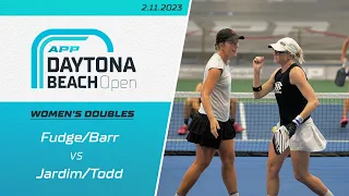 Megan Fudge & Susannah Barr vs. Parris Todd & Simone Jardim | Women's Doubles | Daytona Beach Open