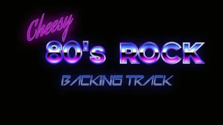 Cheesy 80's Rock Backing Track | E minor 160 BPM