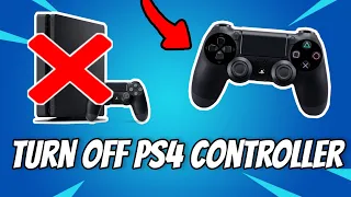 How to turn off ps4 controller without turning off ps4