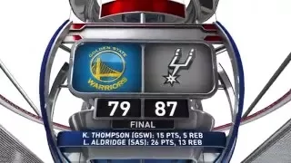 Golden State Warriors vs San Antonio Spurs - March 19, 2016