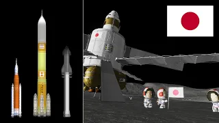 Japan's H-Z Rocket and Moon Base (2026) | KSP RSS/RO | JAXA+ "Tsukuyomi"