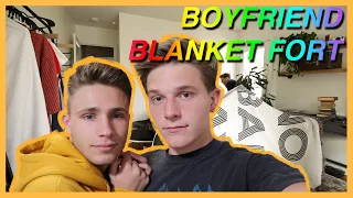 boyfriend blanket fort | gay date