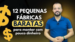 12 Pequenas Fábricas Baratas e Lucrativas Para Montar Com Pouco Dinheiro!!!