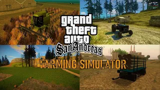 Farming in GTA San Andreas | Farming Simulator (Crop+Animals) Mod V2 | PC 2023