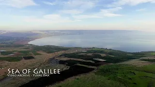 Sea of Galilee 4K Aerial /צילום אויר -  כינרת