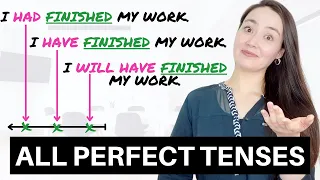 ALL PERFECT TENSES in English - present perfect | past perfect | future perfect