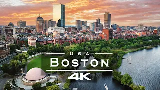 Boston, USA 🇺🇸 - by drone [4K]