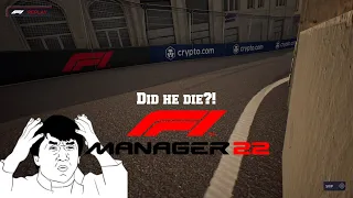 What Was That Crash?! - Realistic Replay (Did He Die?) "F1 Manager 22"