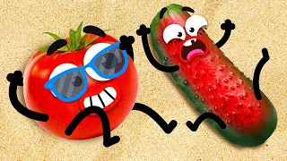 Summer Problems Of Tricky Guys! Talkative Food And Its Funny Struggles! - #Doodland 763