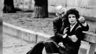 1979 Audrey Hepburn and Hubert de Givenchy during the break of "Bloodline" in Paris