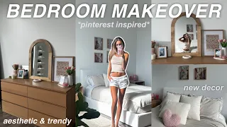 AESTHETIC BEDROOM MAKEOVER 🪞🎀 *pintrest inspired*