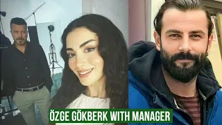 Özge yagiz and Gökberk demirci With Manager