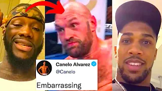 BOXERS REACT TO TYSON FURY BEATING FRANCIS NGANNOU | FRANCIS NGANNOU VS TYSON FURY ROBBERY REACTION