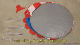 How to fold and pack away IKEA circus (CIRKUSTÄLT) tent