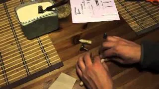 Making the original paper cartridge for Enfield rifle muskets