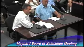 Maynard Board of Selectmen Meeting 7-19-16