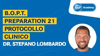 Il Dr. Stefano Lombardo illustra il protocollo clinico denominato B.O.P.T. preparation 21