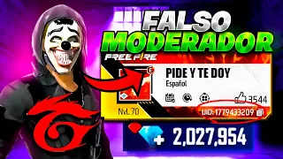 CAZANDO FALSOS MODERADORES de FREE FIRE en TIKTOK😱 *TE VENDEN EL SAKURA*