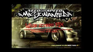 How to fix wide screen in need for speed most wanted